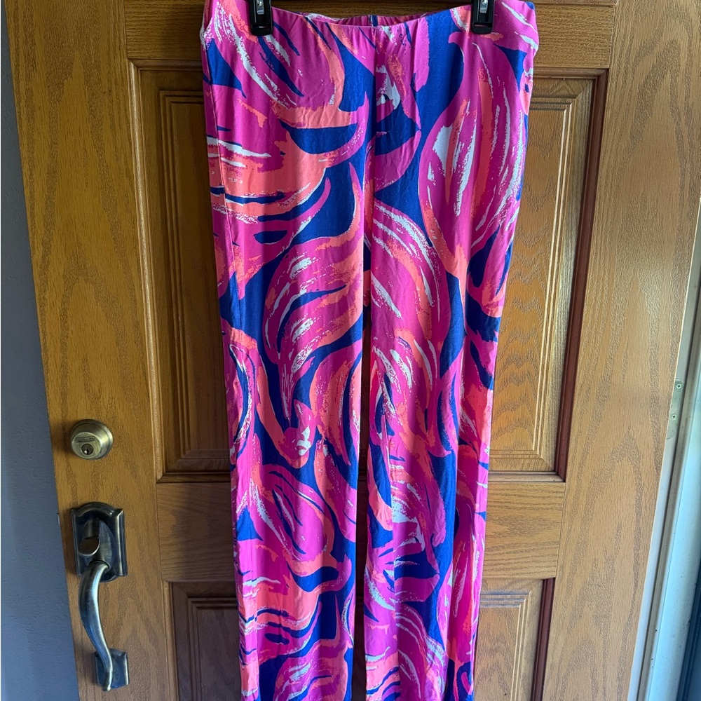 Lily Pulitzer Vibrant Pink and Blue Women's Pants